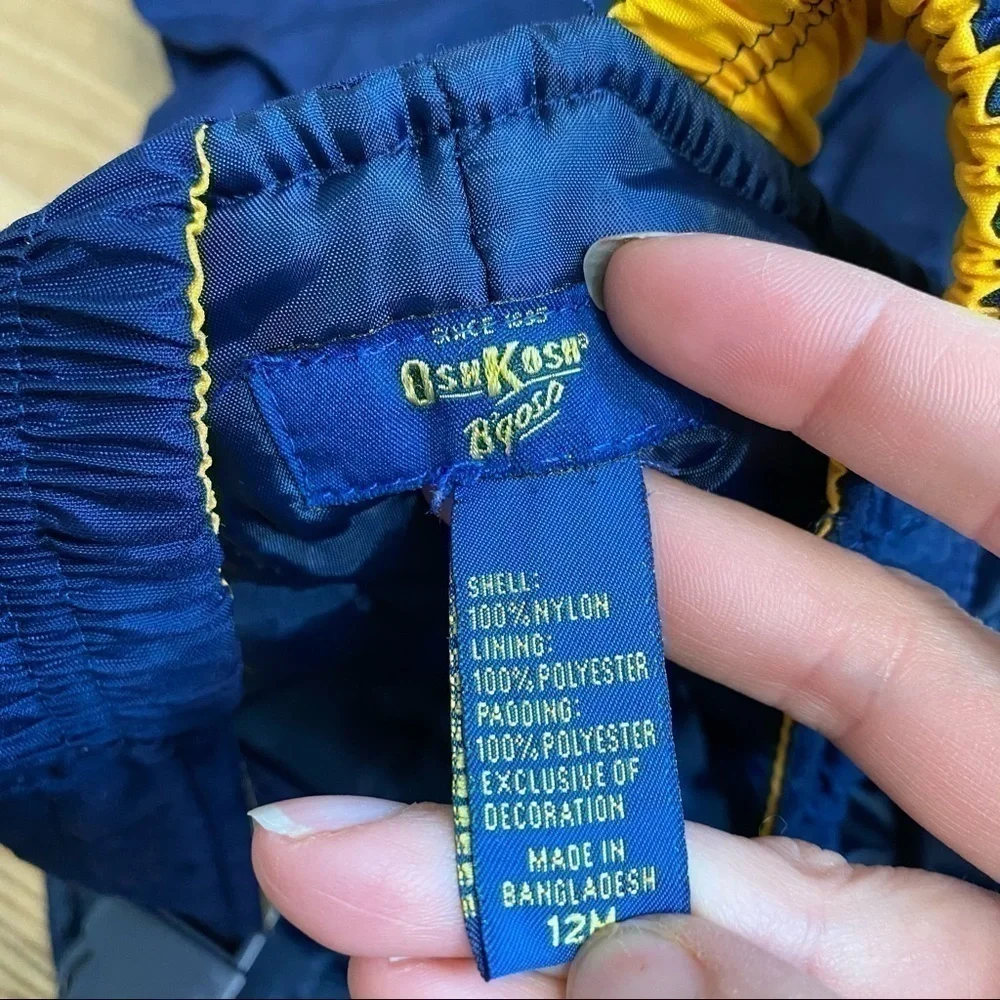 Osh Kosh B’gosh Snowsuit Blue Yellow 12 months